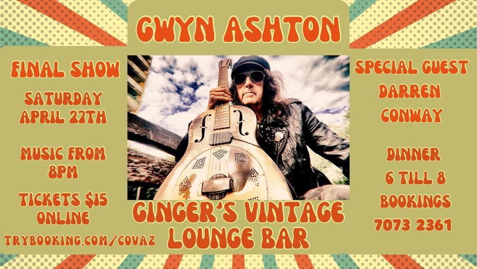 Gwyn Ashton (UK) + Darren Conway at Ginger\u2019s Vintage Lounge