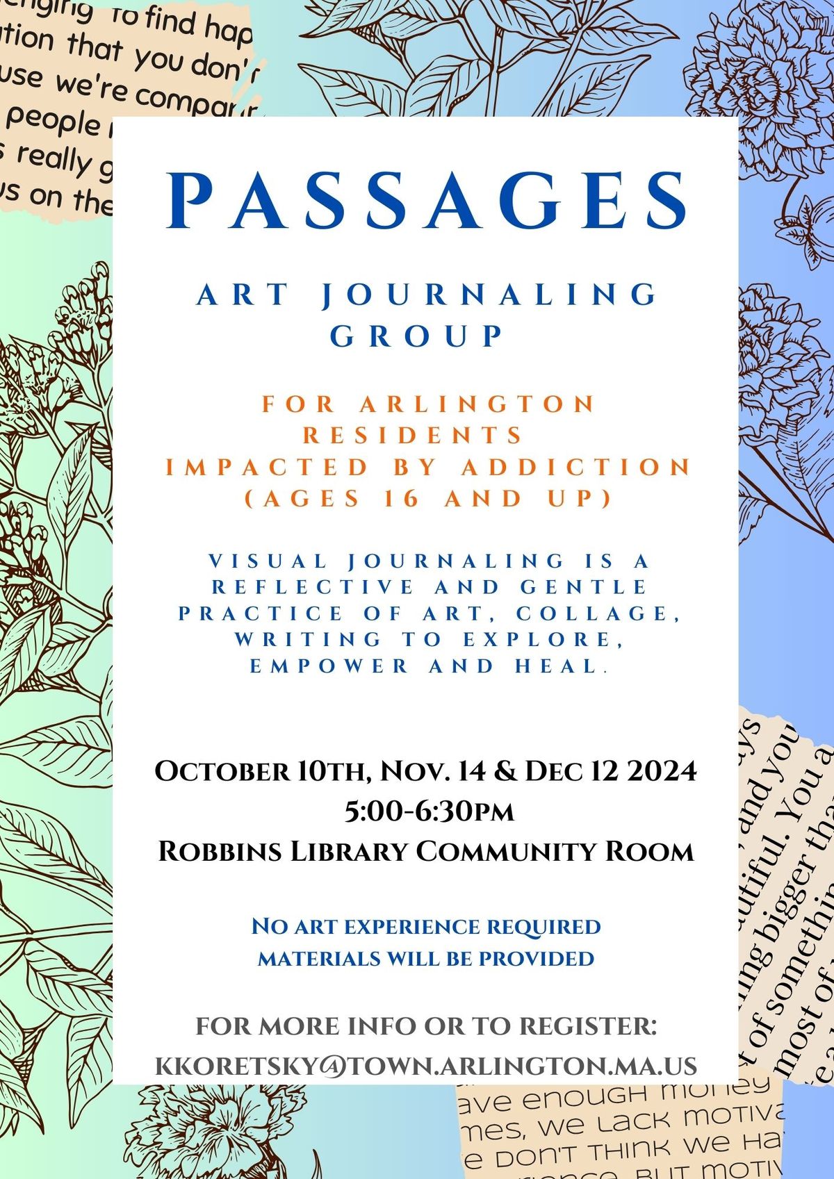 Passages-Visual Journaling Group