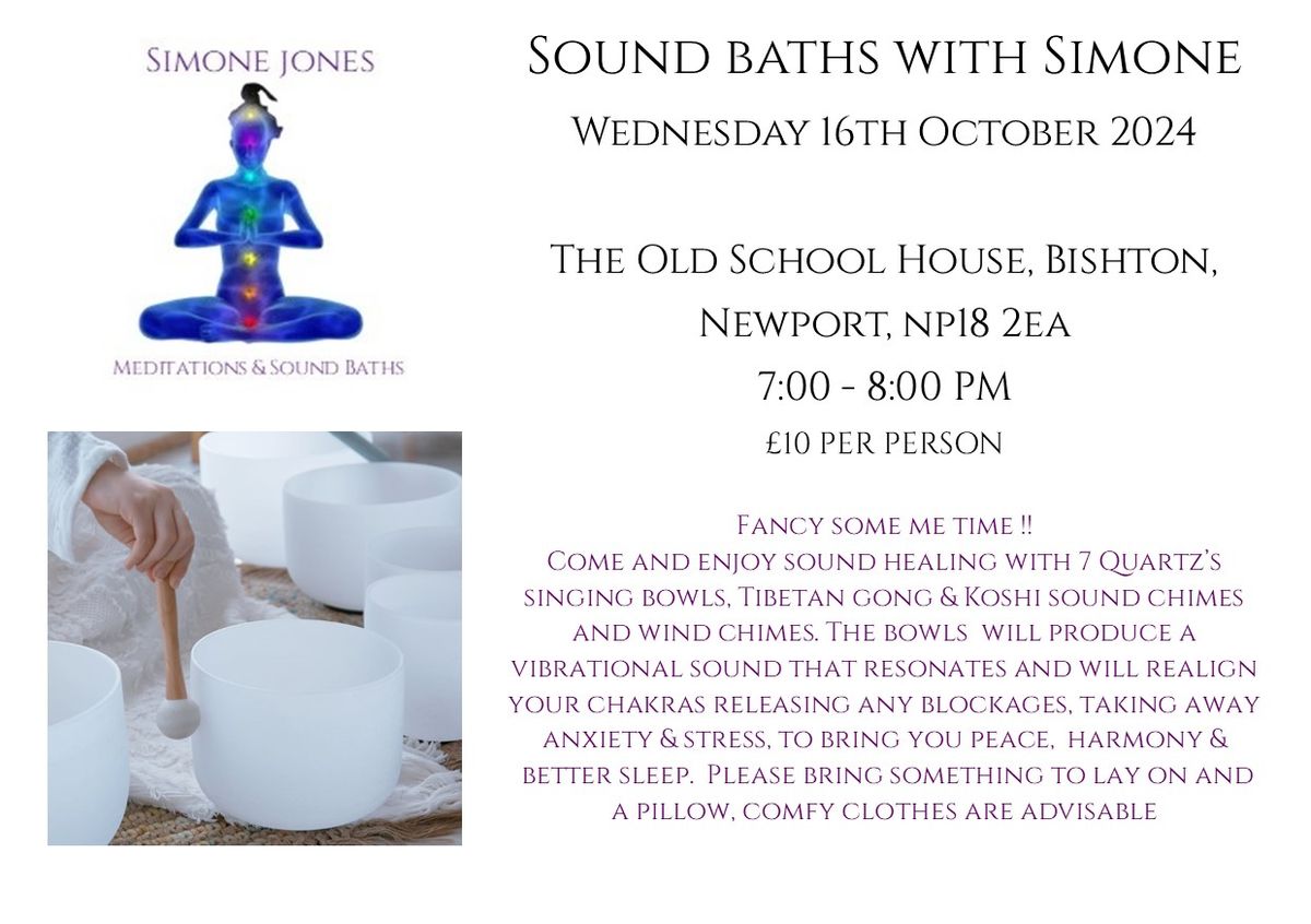 Sound Baths with Simone Bishton