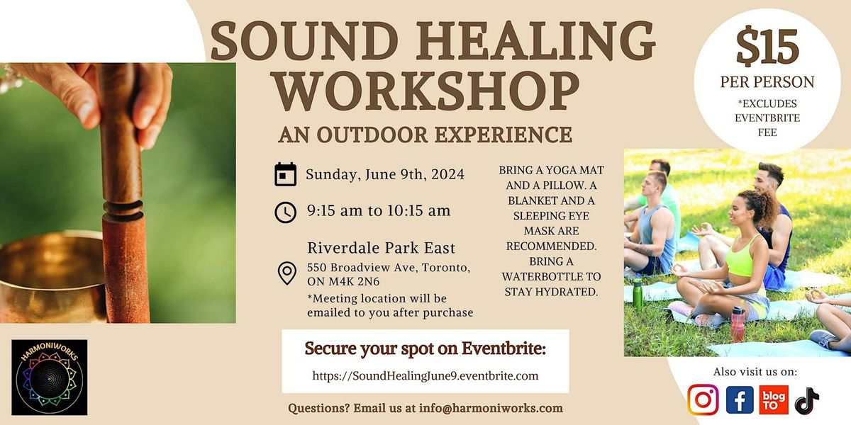 Sound Healing Workshop with Groups (Outdoor Experience)