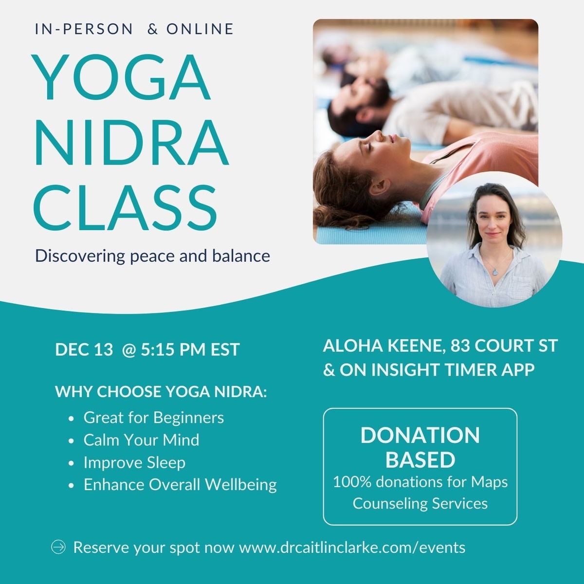 Yoga Nidra by Donation