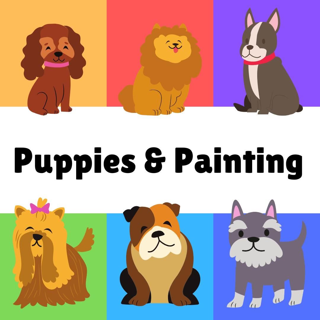 Puppies and Painting 