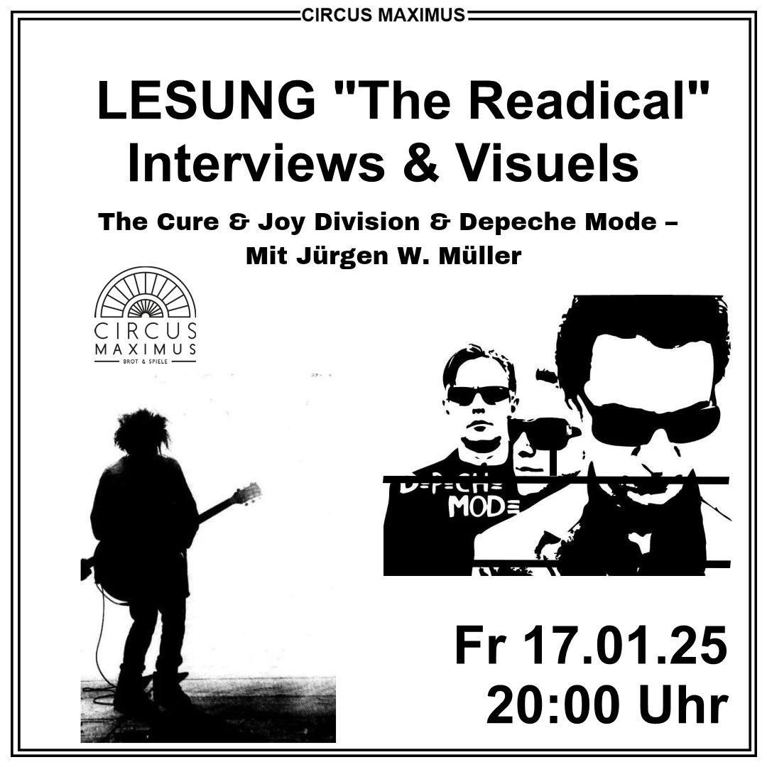 The Readical \u2013 Depeche Mode & Joy Division Eventlesung mit J\u00fcrgen W. M\u00fcller