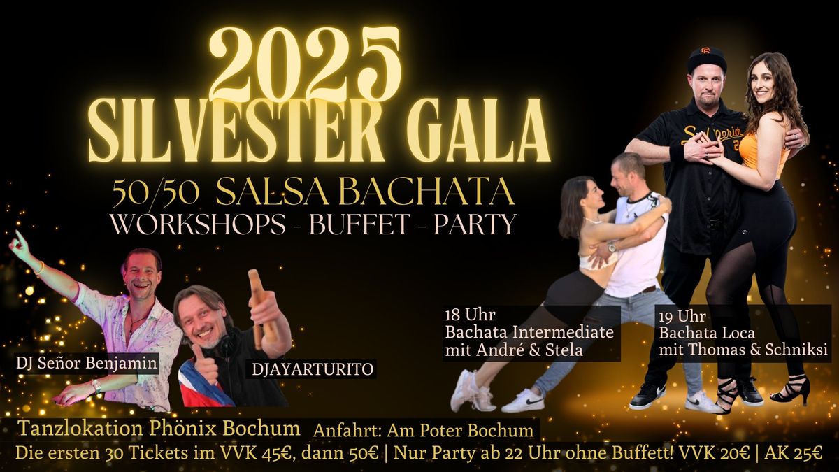 2025  SILVESTER GALA - Salsa Bachata Inkl. Buffet & Workshops