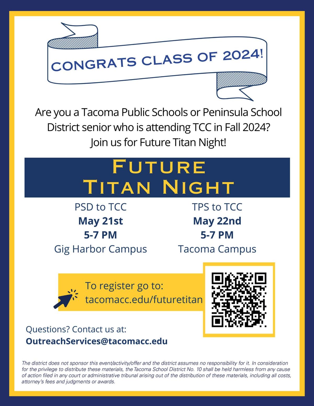 Future Titan Night at TCC Tacoma 