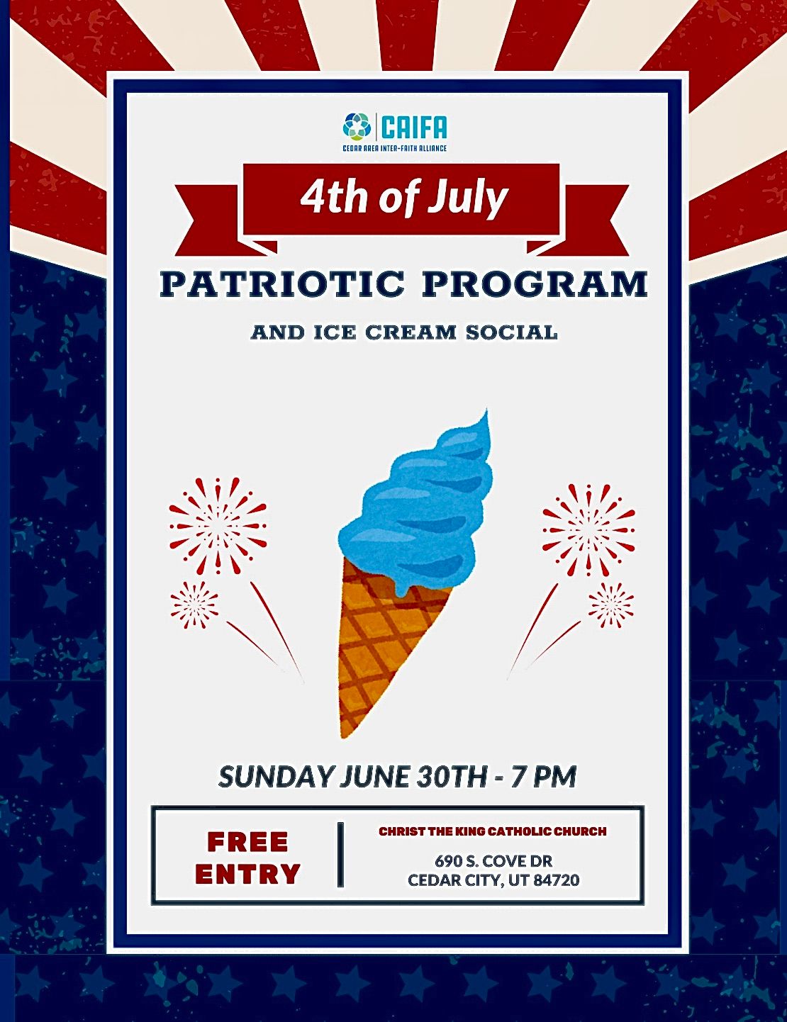 Patriotic Program & Ice Cream Social