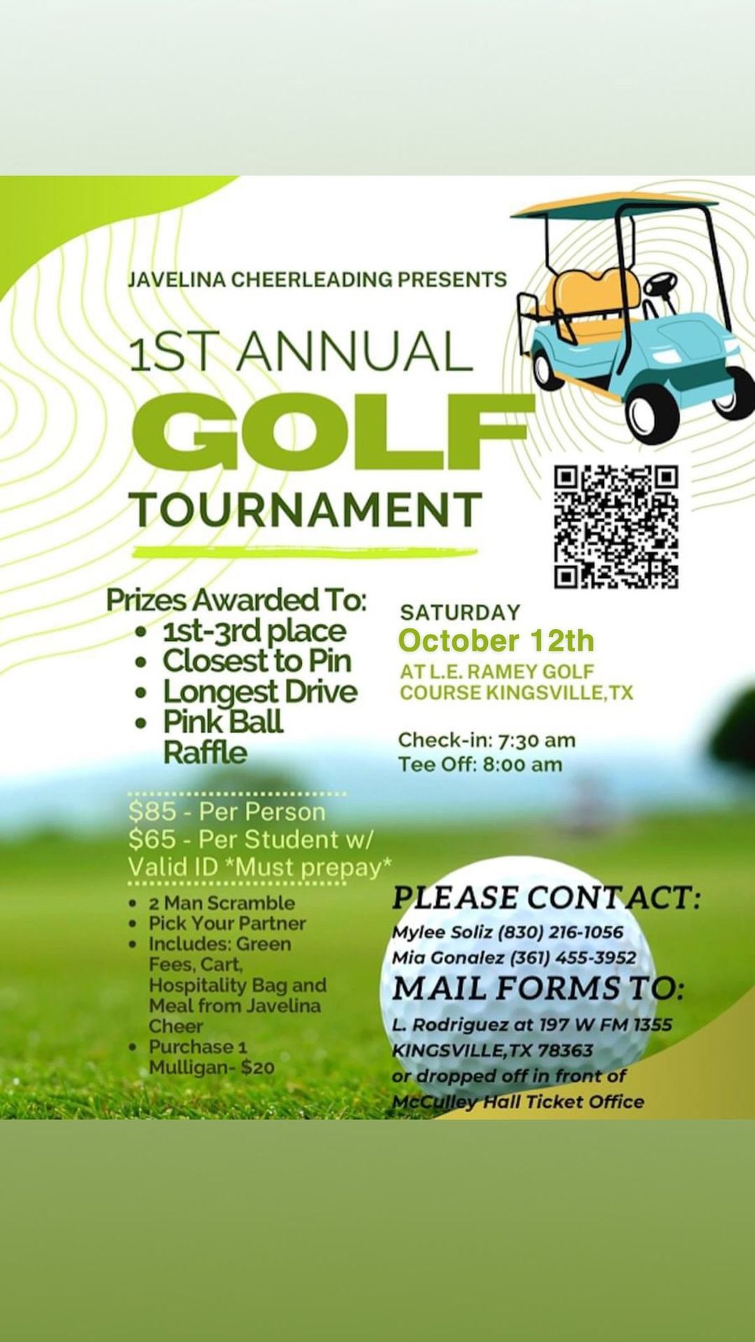 1st Annual Javelina Cheerleading Golf Tournament 