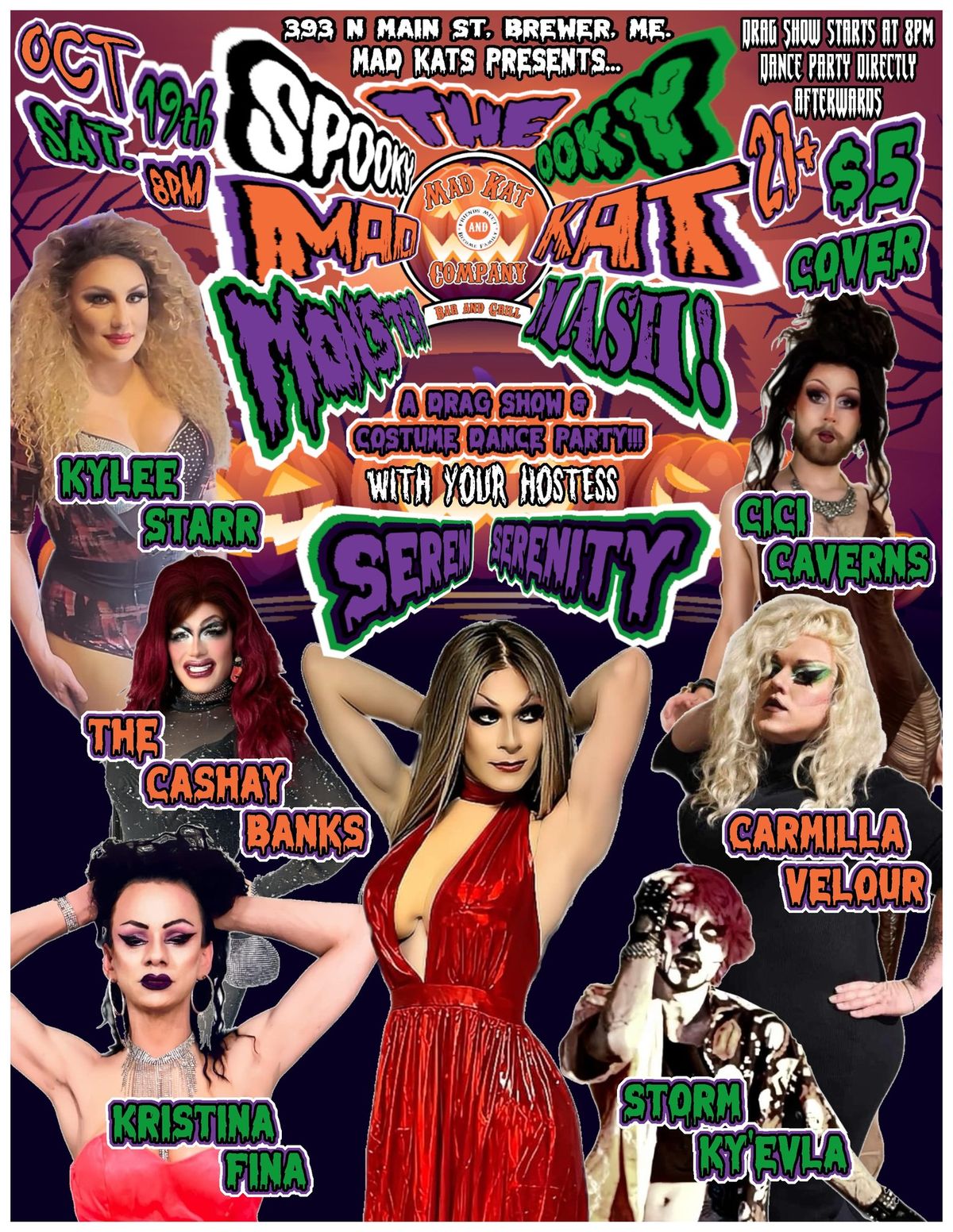 The Spooky Ooky Mad Kat Monster Mash! A drag show & costume Dance party!