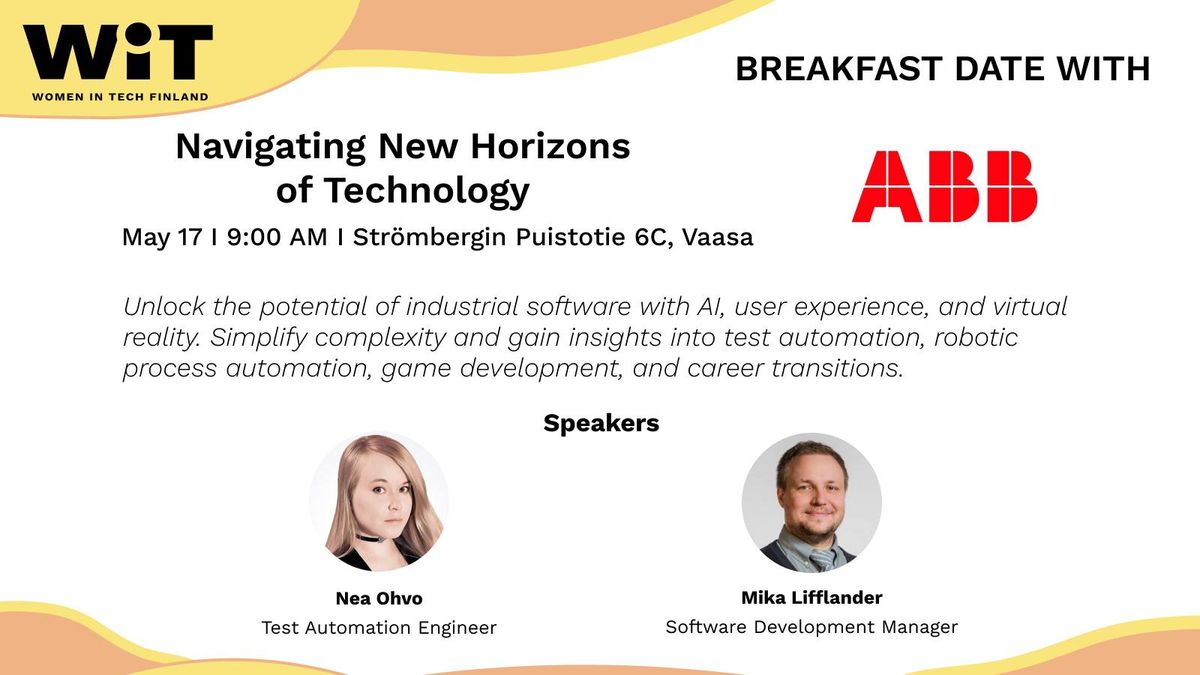 WiT Breakfast Date with ABB (Vaasa): Navigating New Horizons of Technology