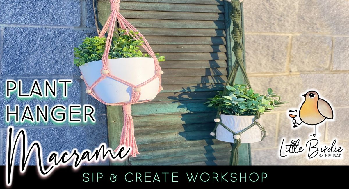 SOBER SUNDAY: Macrame Plant Hangers | Sip & Create Workshop