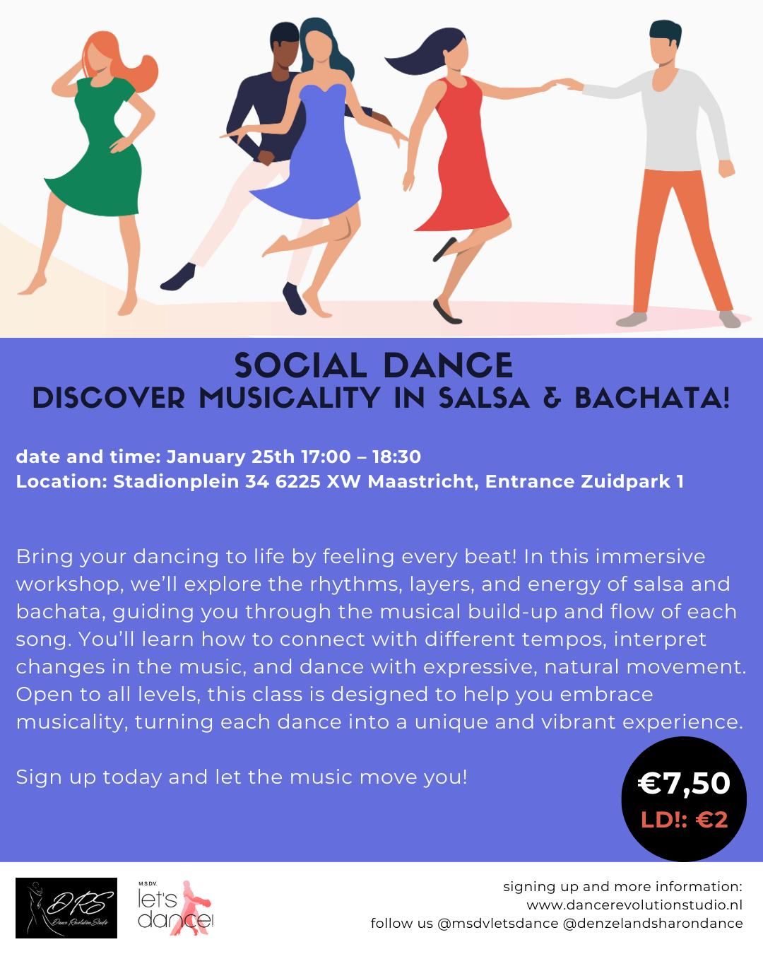 \u200bSOCIAL DANCE: DISCOVER MUSICALITY IN SALSA & BACHATA!