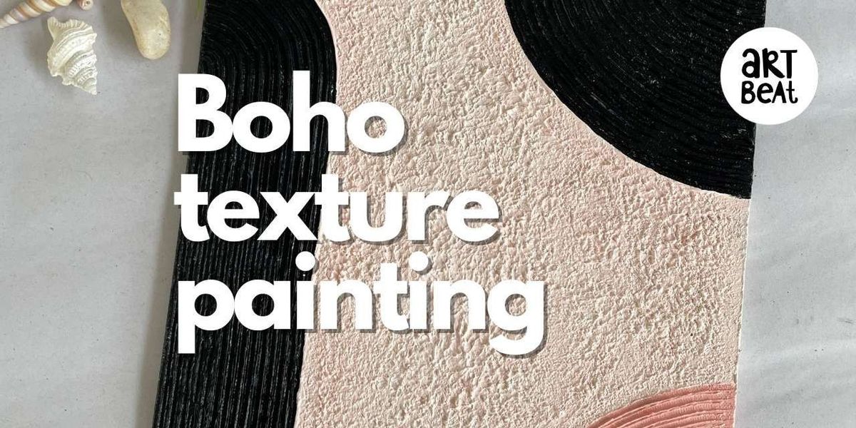 Boho texture painting