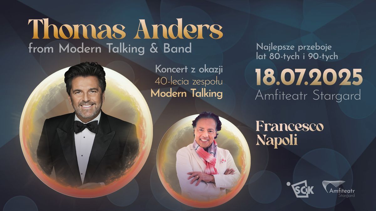 Thomas Anders \/ 40-lecie Modern Talking \/ Stargard 18.07.2025