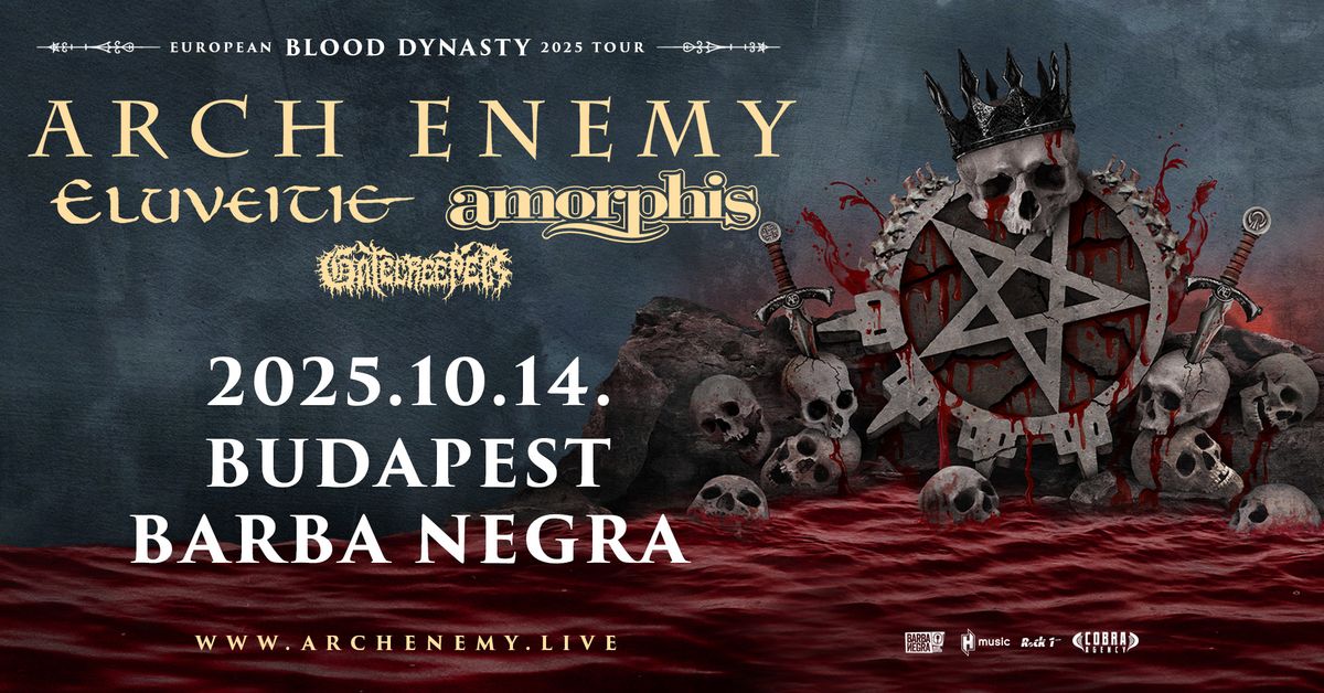 ARCH ENEMY - EUROPEAN BLOOD DYNASTY 2025 TOUR I Eluveitie I Amorphis I Gatecreeper I Barba Negra