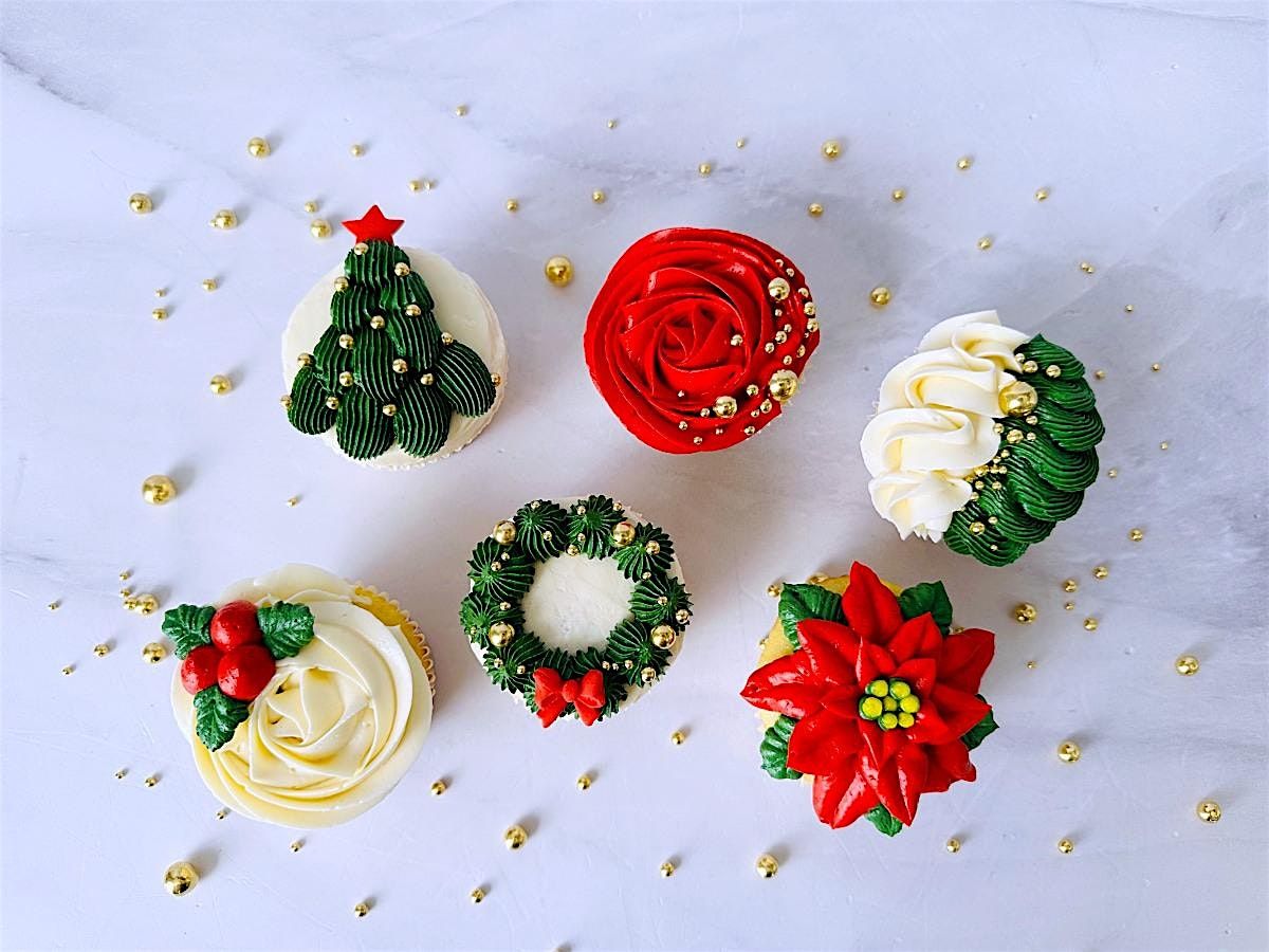 Elegant Christmas Cupcakes Decorating Class