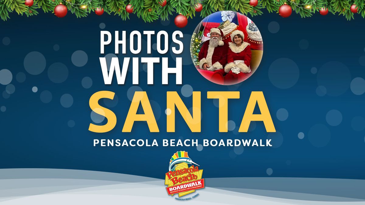 Photos With Santa At Pensacola Beach Boardwalk