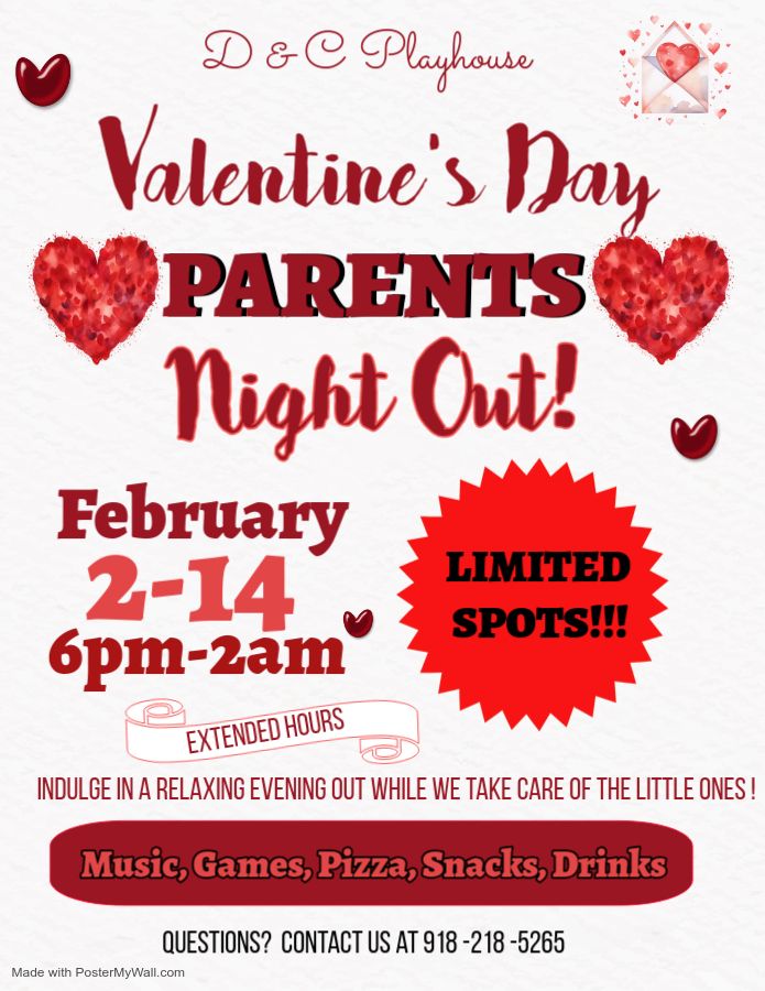 EXTENDED HOURS for Valentines Day