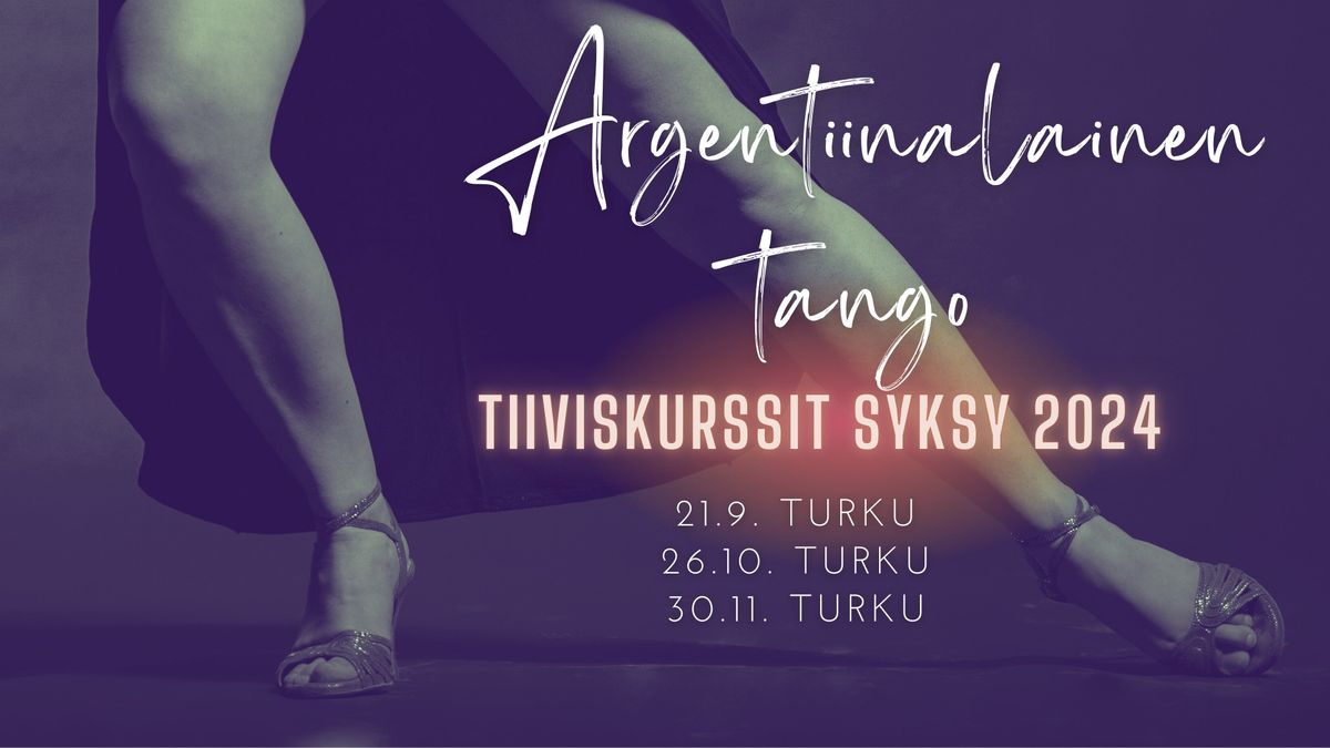 Argentiinalaisen tangon tiiviskurssit TURKU