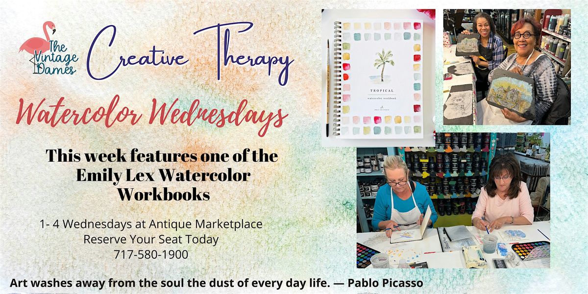 Watercolor Wednesday with Emily Lex Watercolor Workbook 12\/3