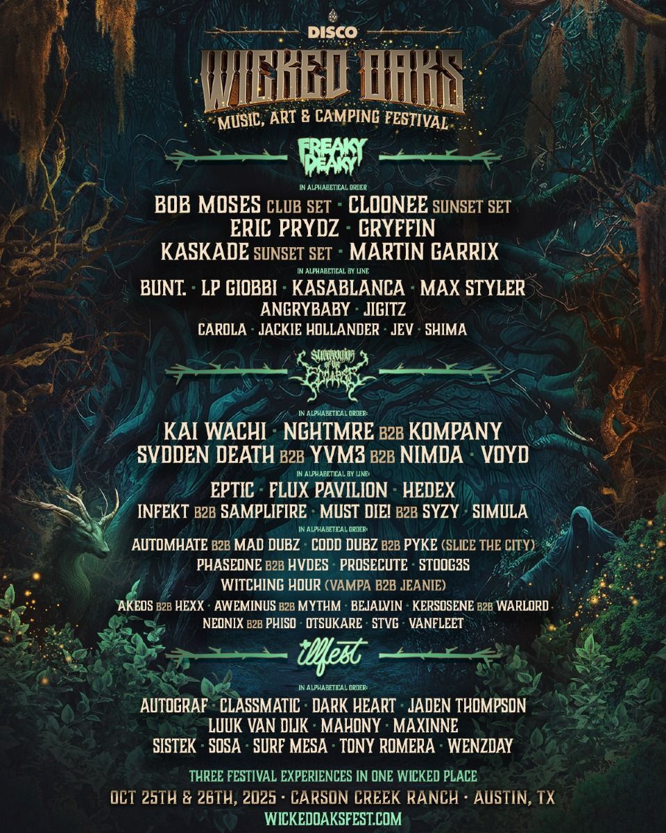 Wicked Oaks - Saturday