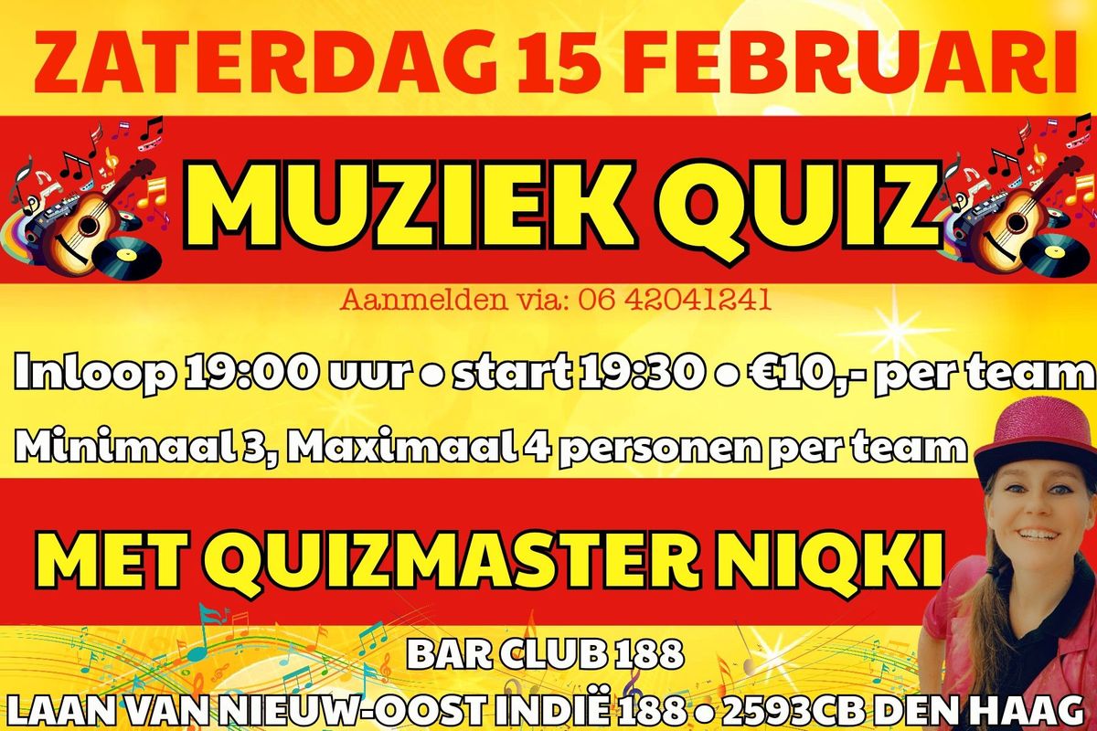 MuziekQuiz in Bar Club 188