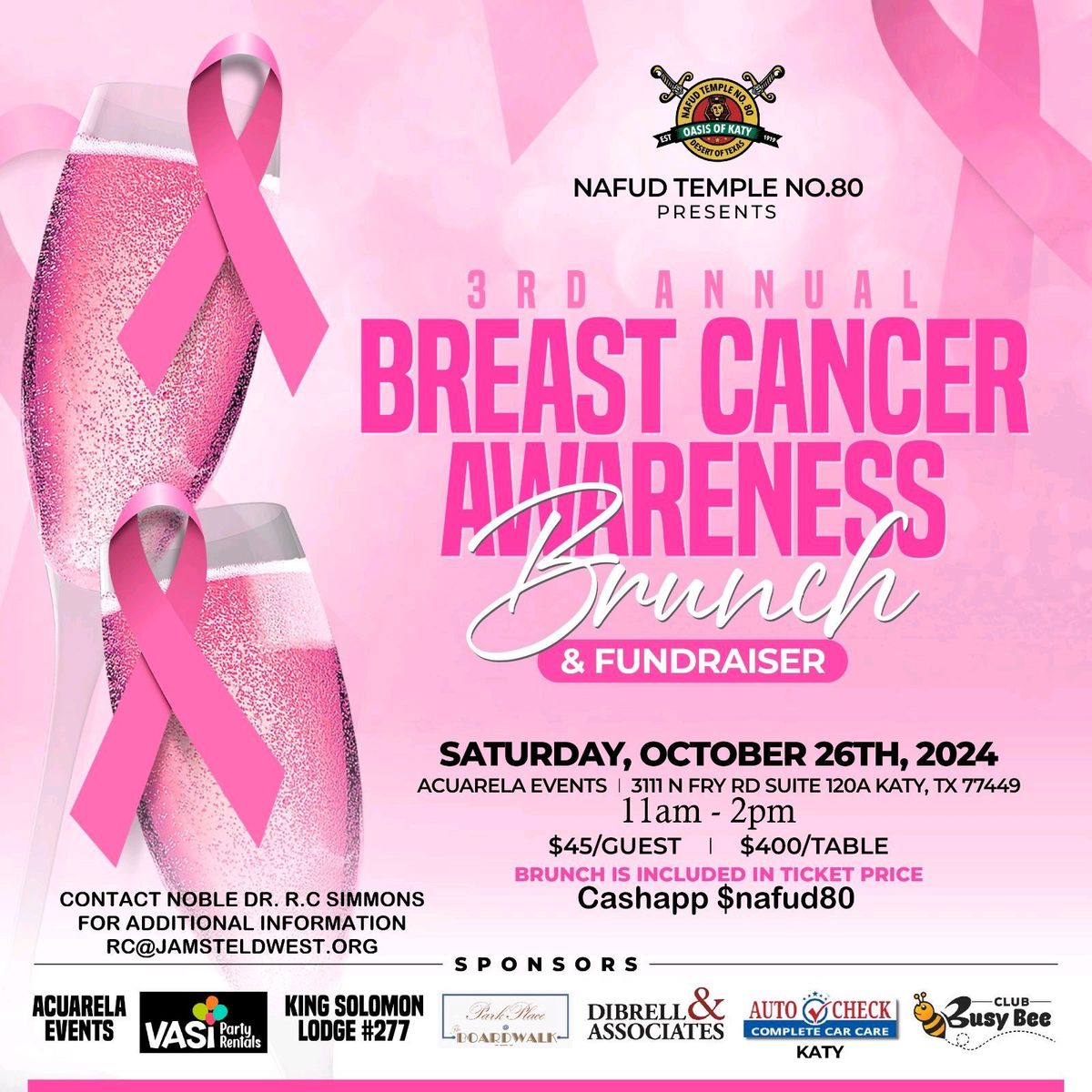 3rd Annual Breast Cancer Awareness Brunch