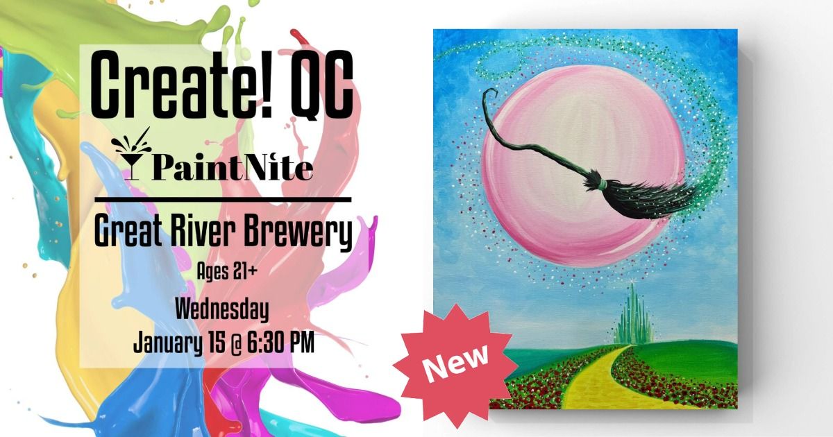 Paint Nite at Great River Brewery: Define Wicked