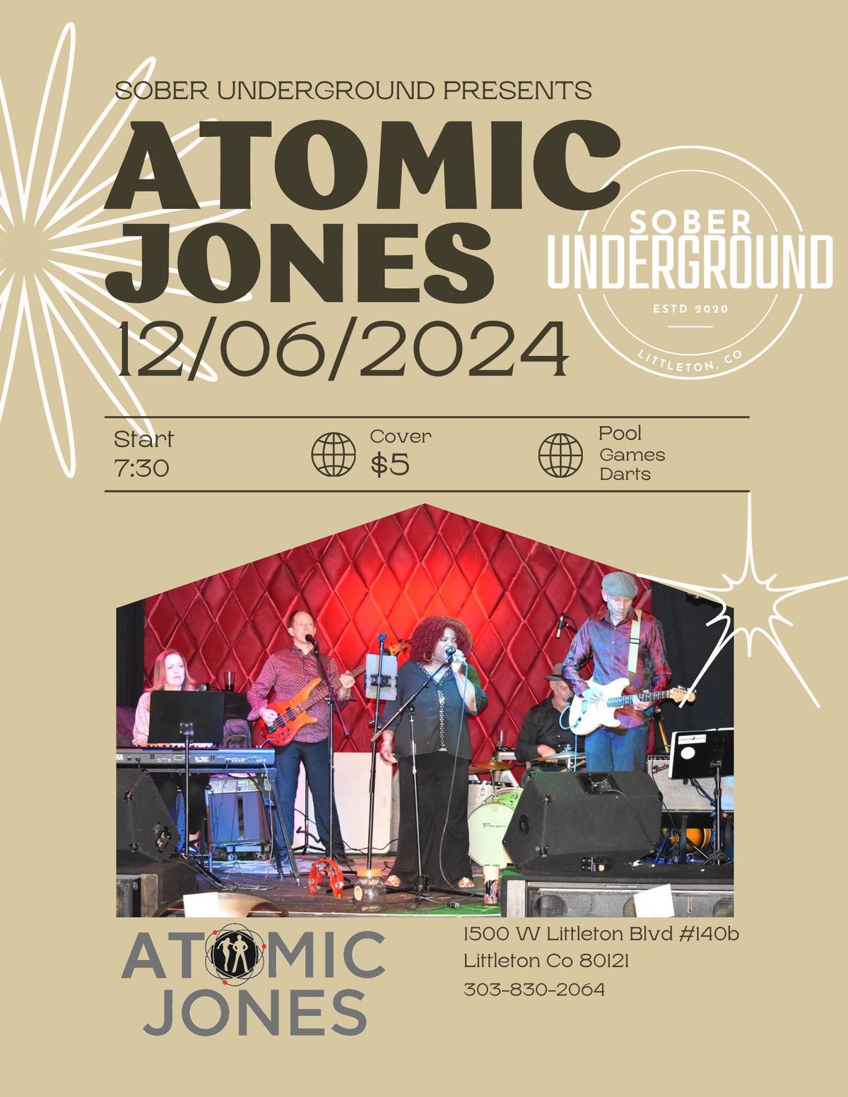 Atomic Jones Live at Sober Underground