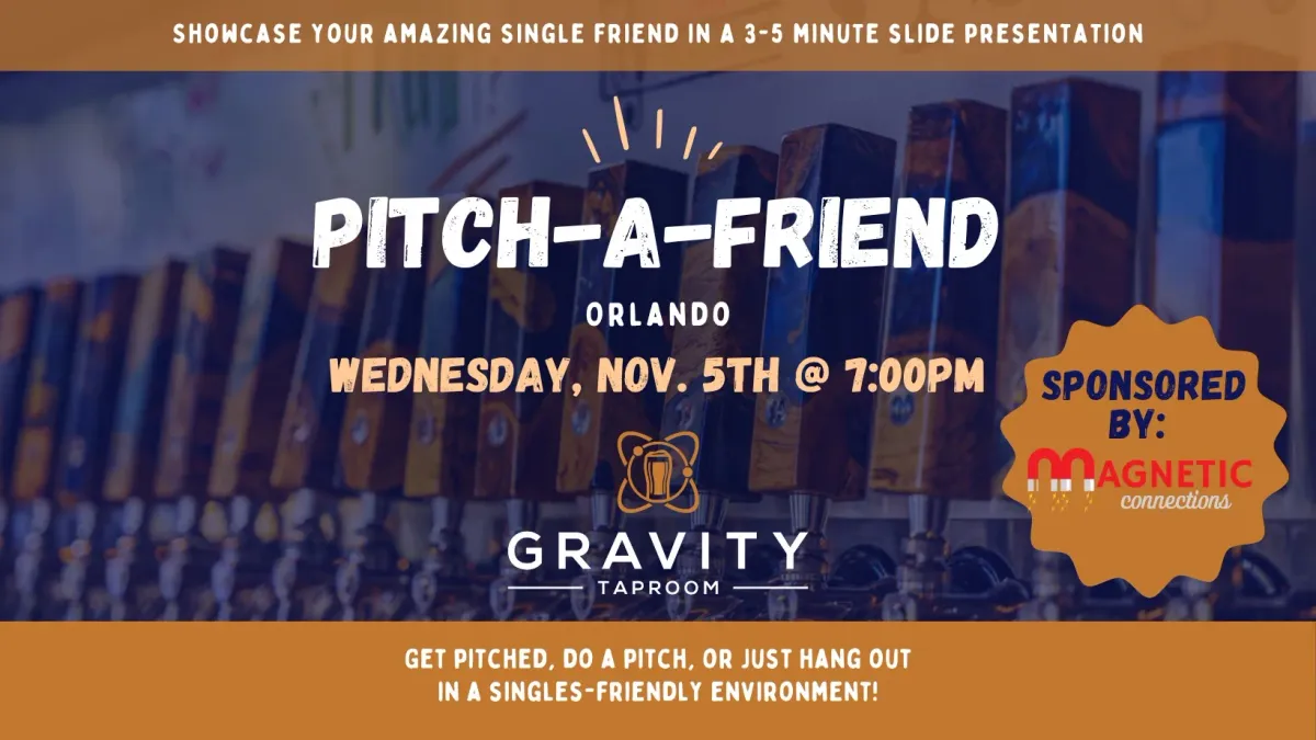 Pitch-A-Friend Dating Event At Gravity Taproom
