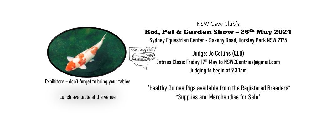Koi Pet & Garden Cavy Show