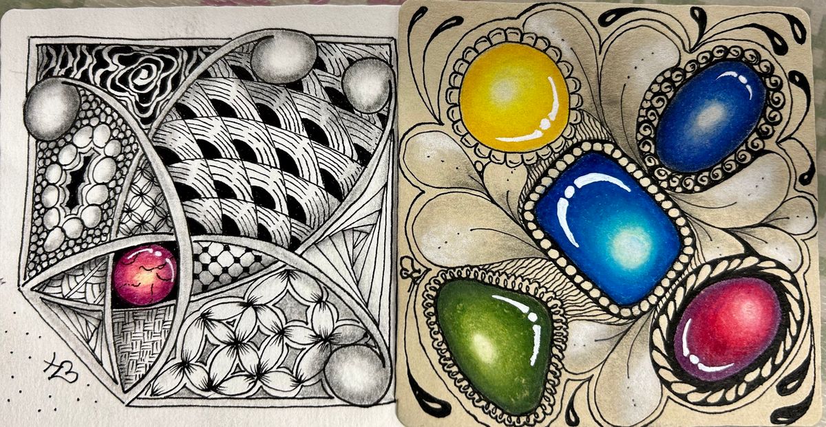 Zentangle - ZenGems Masterclass  -  Workshop with HayleyB