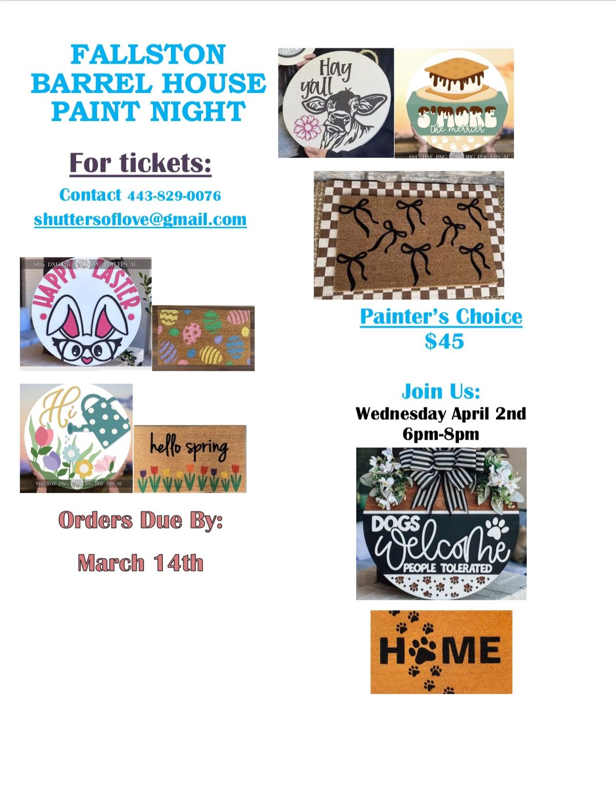 Wood Paint Night