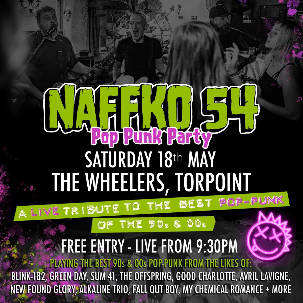 NaffKo 54 - Live Pop Punk @ The Wheelers - Torpoint