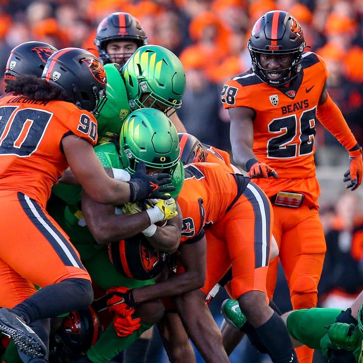 Oregon State Beavers at Oregon Ducks Football