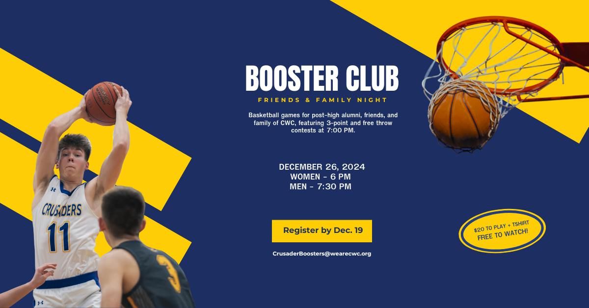 Booster Club Friends and Family Night - Basketball Games