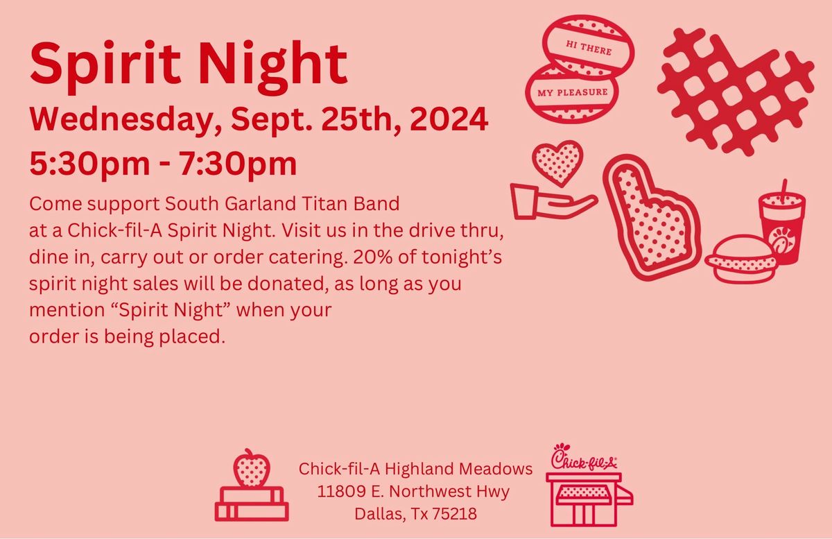 South Garland Titan Band Spirit Night