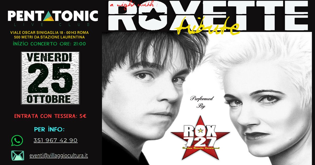 ROX727 - Roxette Coverband - Live@Pentatonic 25\/10\/2024