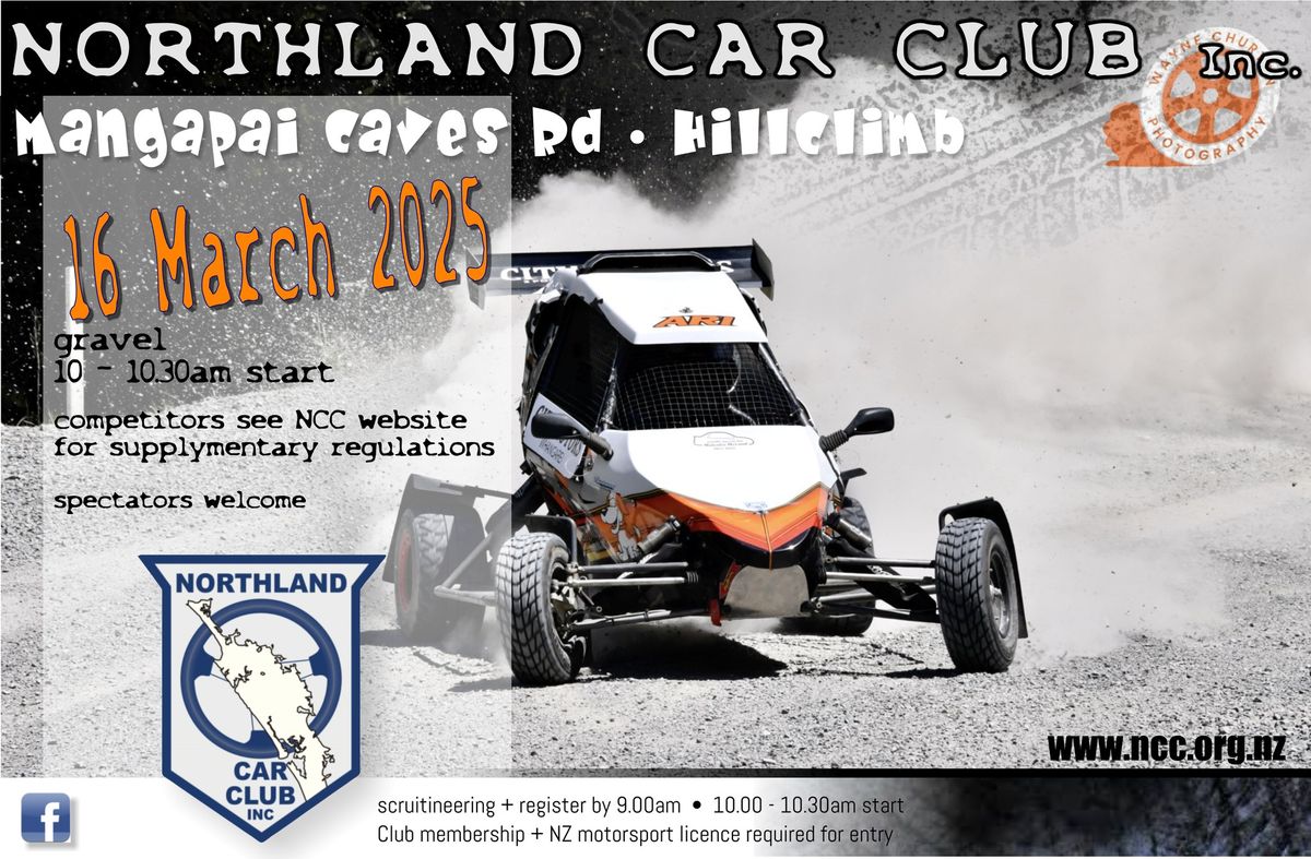 Northland Car Club, Mangapai Caves Road Hillclimb.