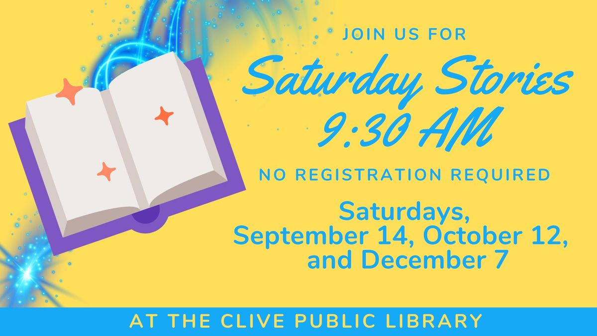 Saturday Stories at Clive Public Library