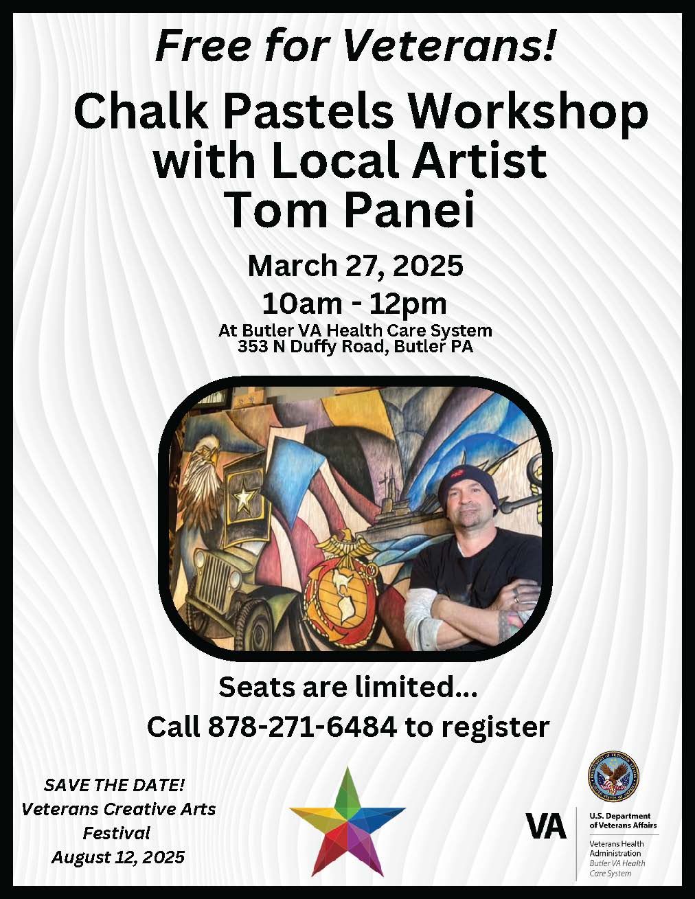 Chalk Pastels Workshop with Local Artist Tom Panei