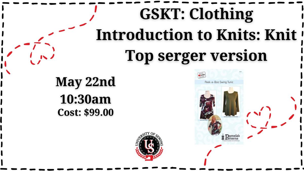 Clothing Introduction to Knits: Knit Top serger version