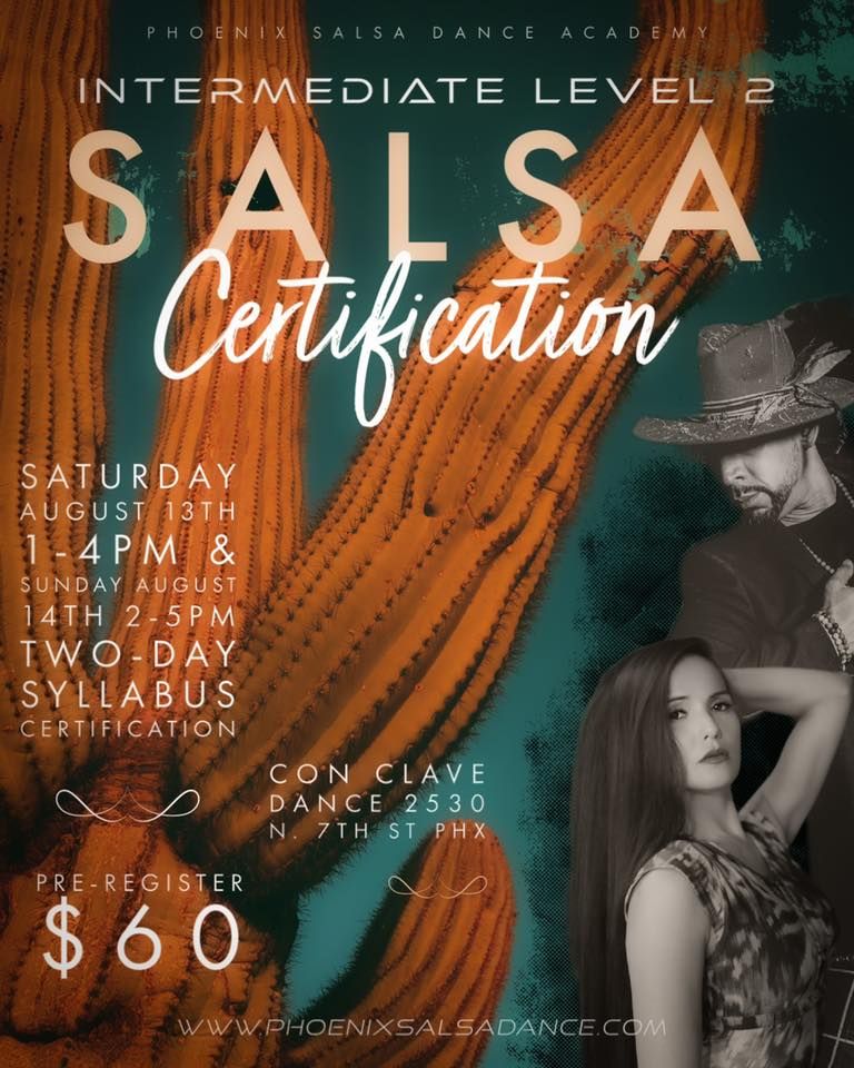 Intermediate Salsa Syllabus Certification Level 2! Phoenix Salsa Dance Academy!