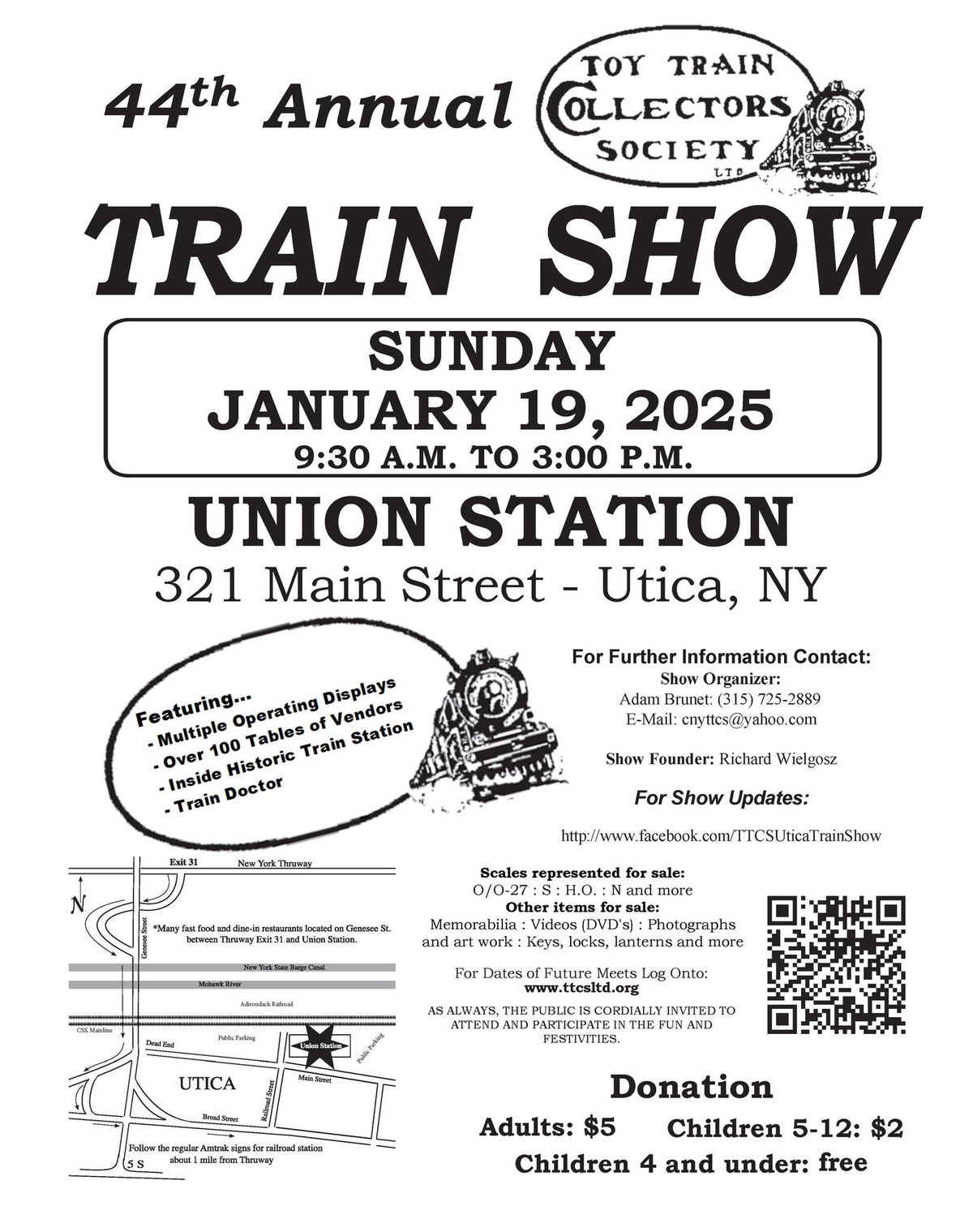 44th Annual Train Show At Utica\u2019s Union Station