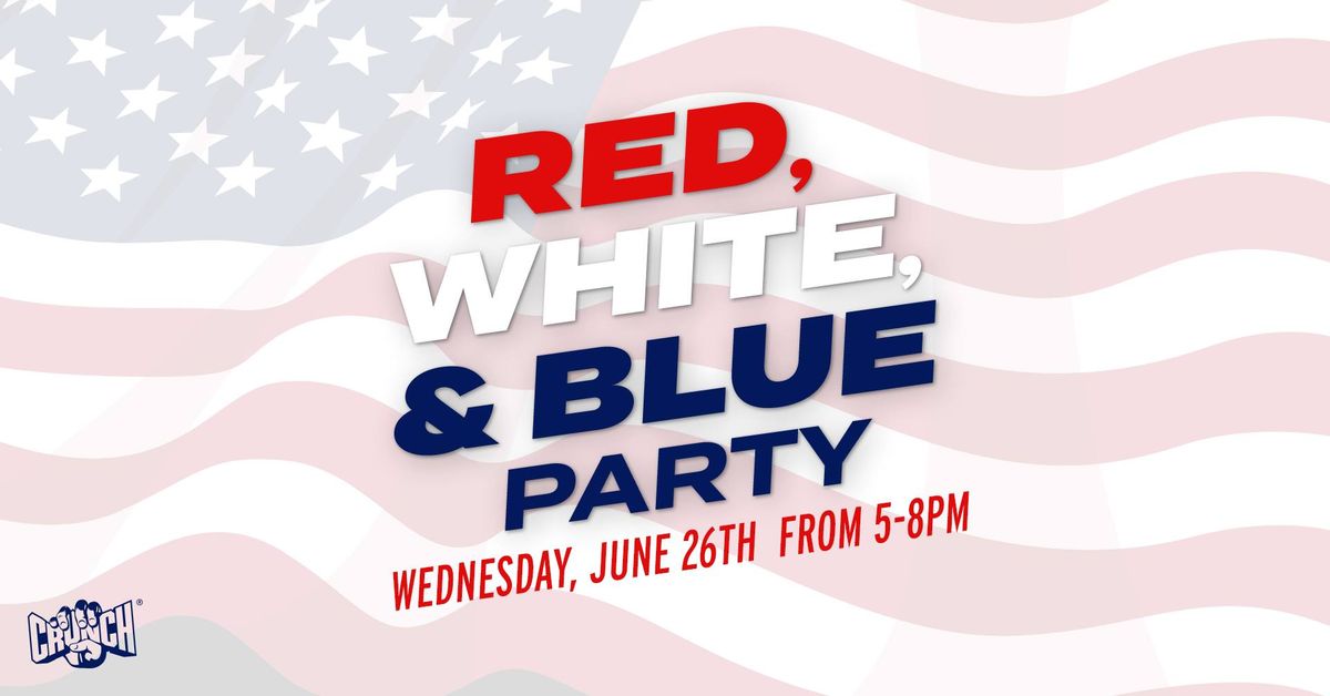 Red, White & Blue-Themed End of Month Party