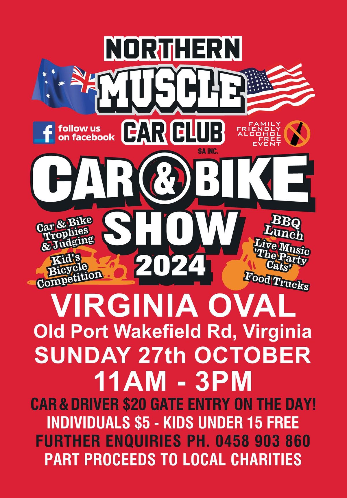 Northern Muscle Car Club SA Inc. CAR & BIKE SHOW 2024