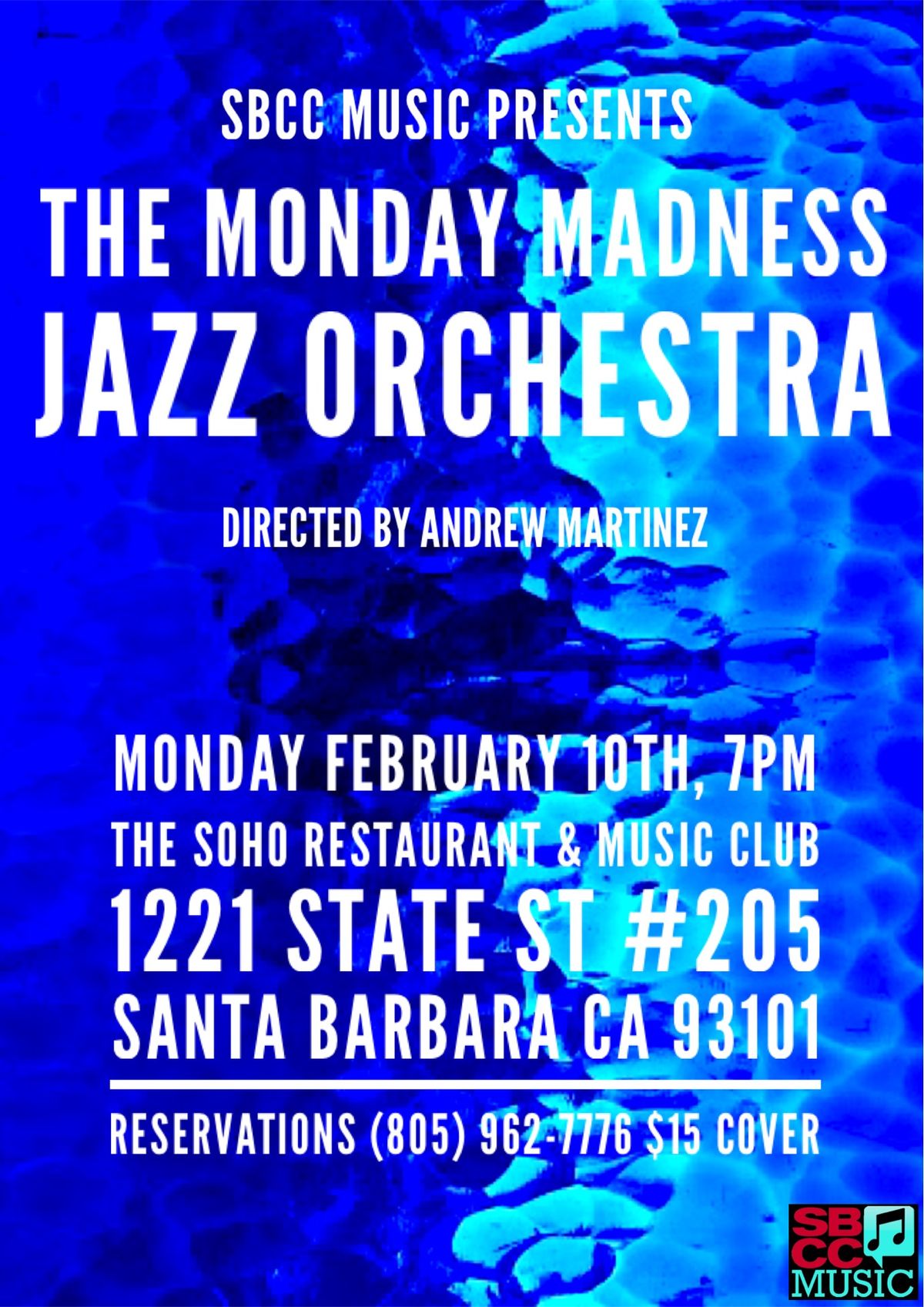 SBCC\u2019s Monday Madness Jazz Orchestra