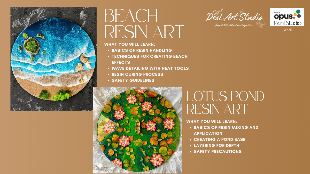 Resin Art Workshop - Desi Art Studio