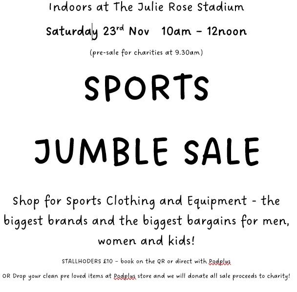 SPORTS JUMBLE SALE