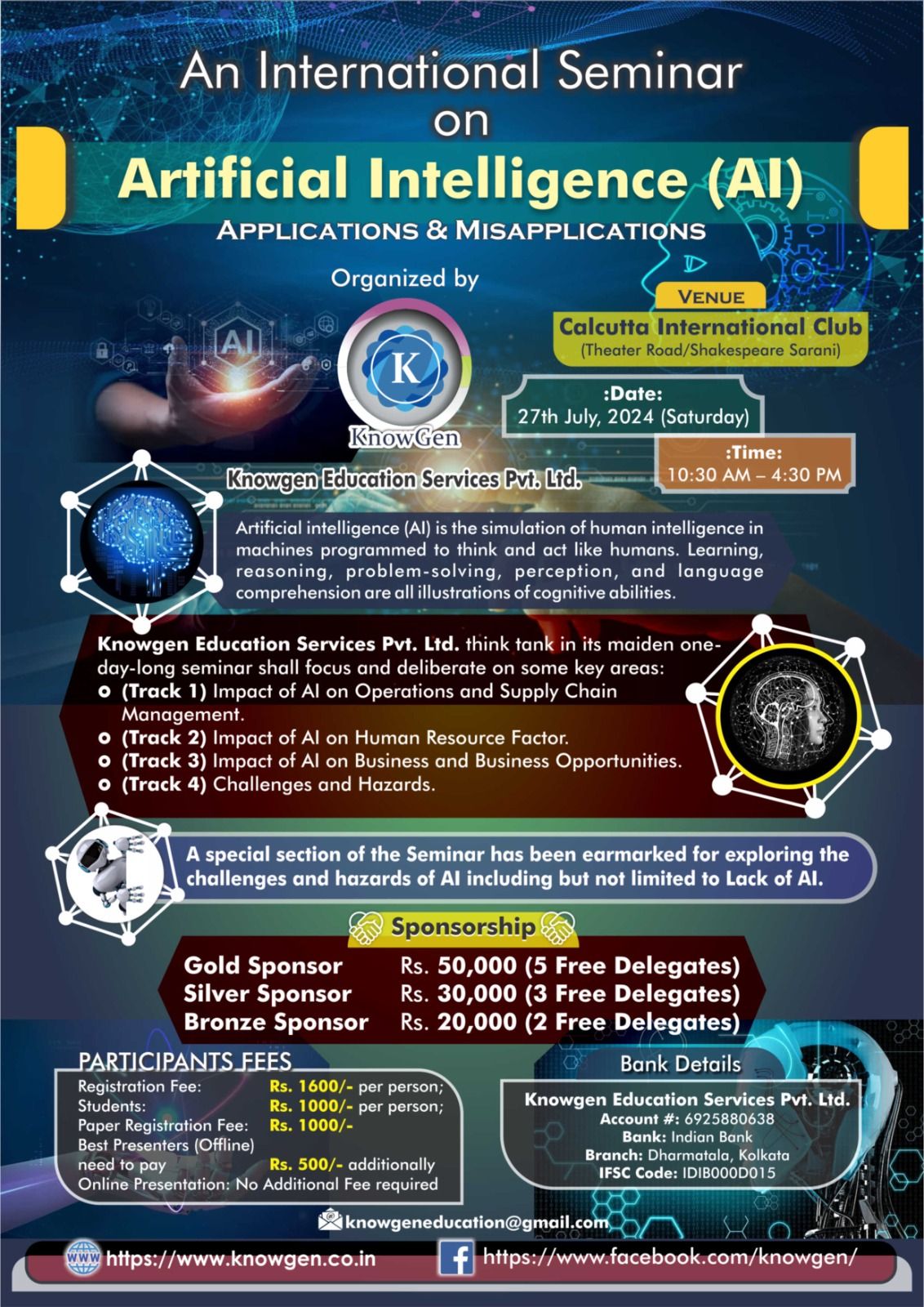 Seminar on Artificial Intelligence (AI) - Applications and Misapplications