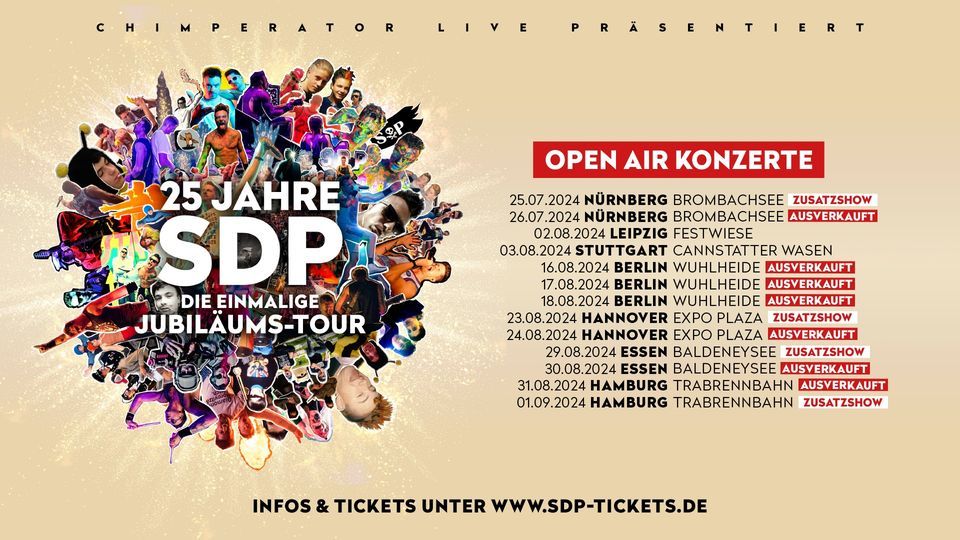 SDP \u2022 25 Jahre SDP \u2013 Die einmalige Jubil\u00e4ums-Tour 2024 \u2022 Leipzig